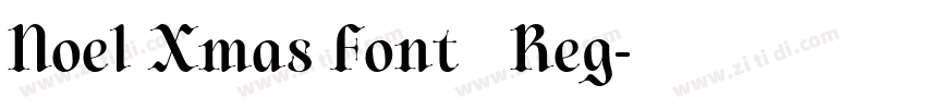 Noel Xmas Font   Reg字体转换